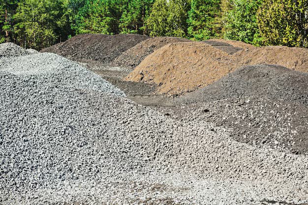 Agrégats sable et gravier